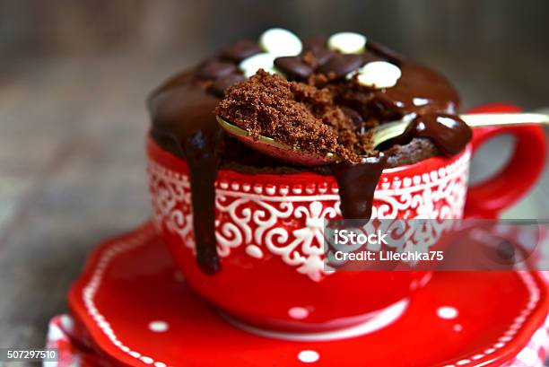 Chocolate Mug Cake Stock Photo - Download Image Now - Cake, Cup, Mug