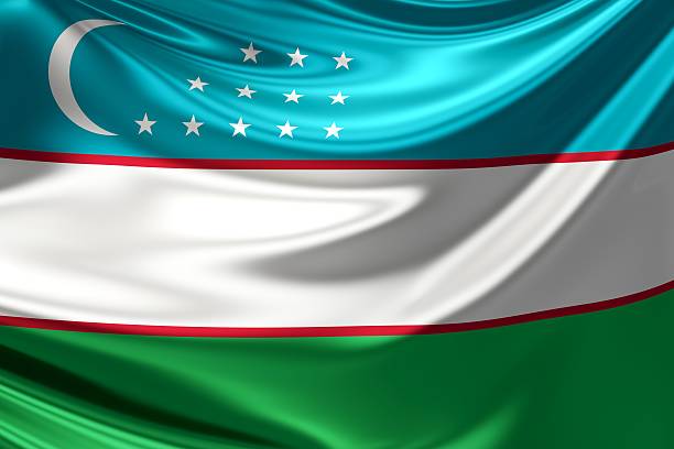 istock Uzbekistan Flag. 3d illustration 507298272