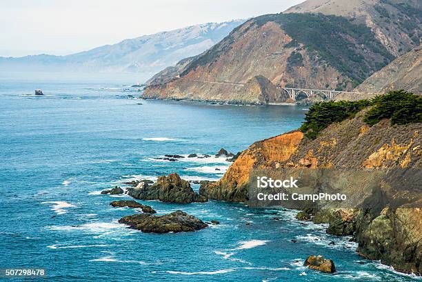 Beautiful Big Sur Stock Photo - Download Image Now - Big Sur, Coastline, Bixby Creek Bridge