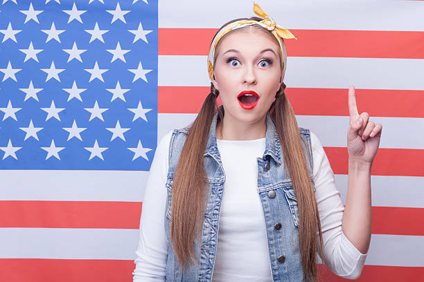 istock Cheerful young American woman has a great idea 507300820