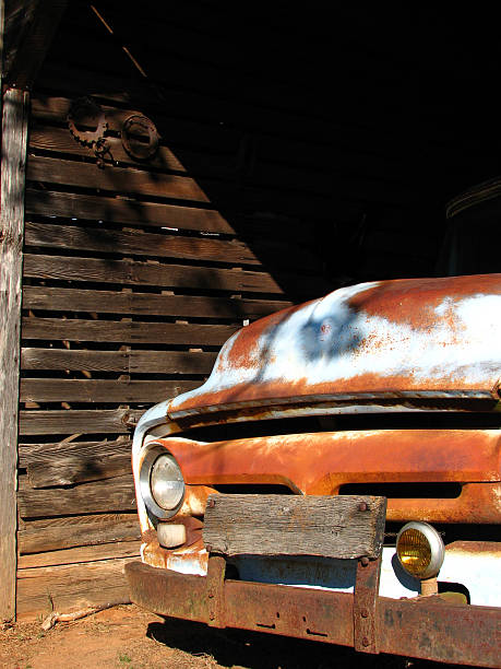 istock Old pickup in the barn 507300826