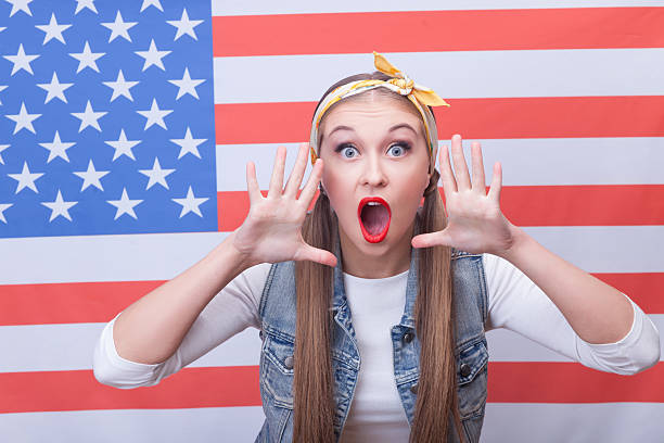 istock Pretty young woman is expressing her surprise 507300866