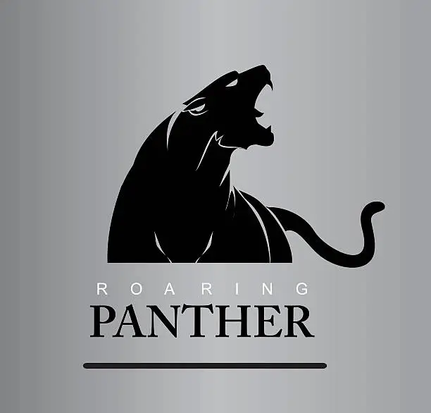 Vector illustration of Fearless Panther