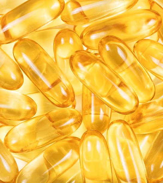 istock Fish Oil Capsules in filled frame format 507302686