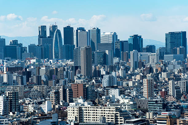 istock Greater Tokyo area dense building cityscape 507302816
