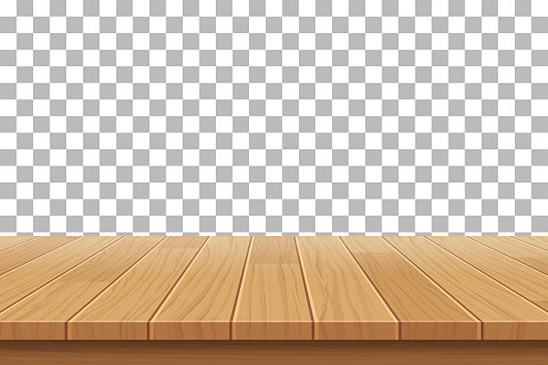 vector wood table top on isolated background vector wood table top on isolated background wood table stock illustrations