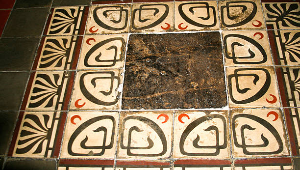 istock Siracusa, Sicily: Antique Tiled Floor in Siracusa Cathedral 507305204
