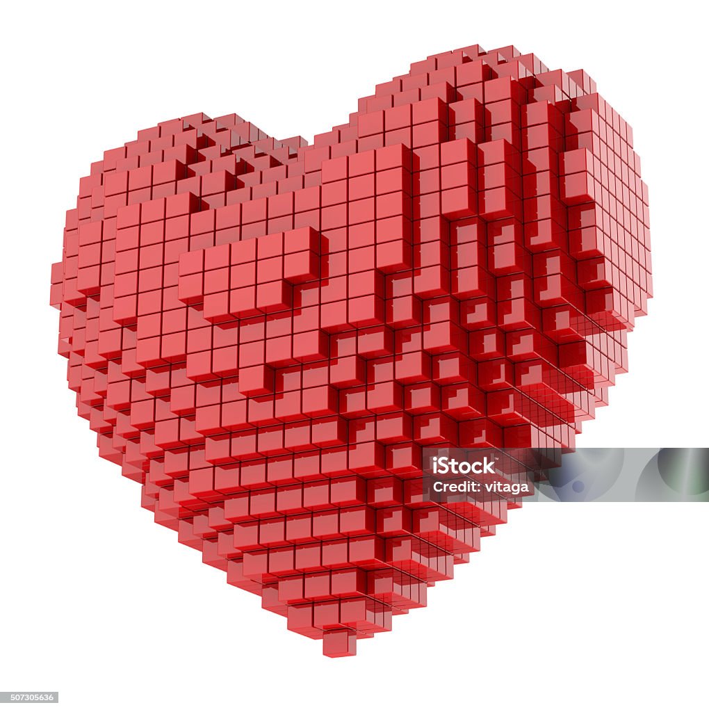 Heart Of Cubes Stock Photo - Download Image Now - Heart Shape ...