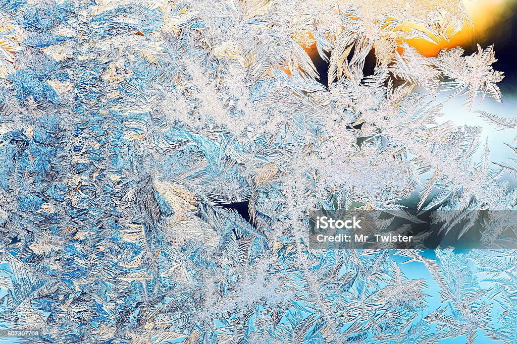 Icy Window Pattern Icy Pattern On Frozen Window Stock Photo - Download Image Now ...