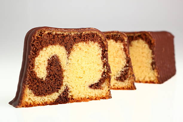 Chocolate Glazed Marble Loaf Cake