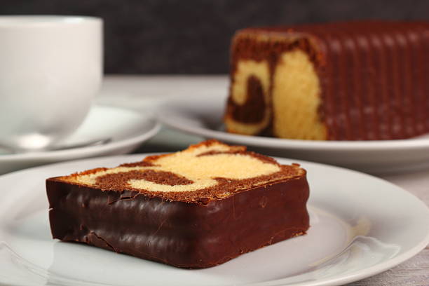 istock Chocolate Glazed Marble Loaf Cake 507312315