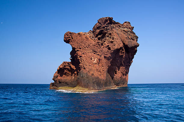 Scandola Nature Reserve, UNESCO World Heritage site, Corsica, Fr stock photo