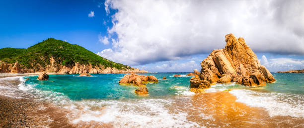 istock Beach scenic panoramic view in Costa Paradiso, Sardinia 507313703