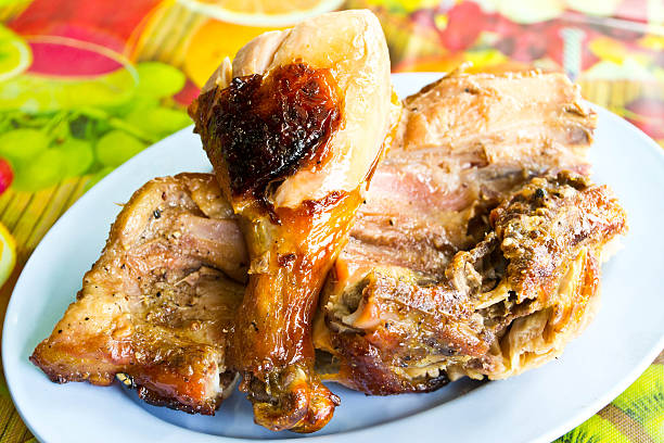 istock Grilled chicken place on a plate 507315147