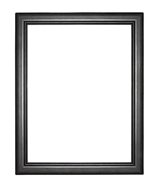 istock black picture frame .Isolated on white background 507316677