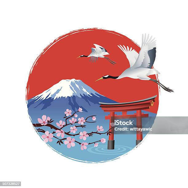 Exclusive Japan Stock Illustration - Download Image Now - Mt. Fuji, Japan, Vector