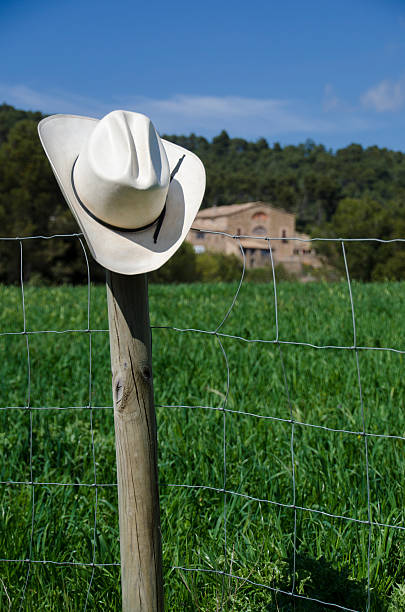 istock Cowboy hat on a fence 507331805