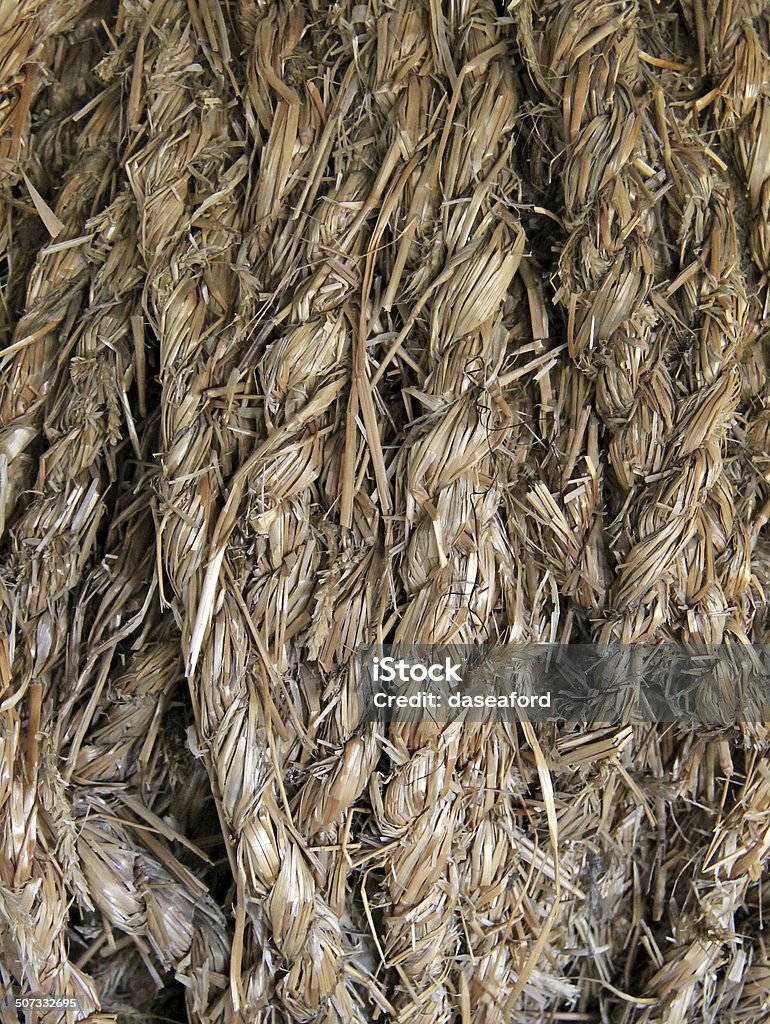Hemp Rope. A Background Image of a Thick Hemp Rope. Backgrounds Stock Photo
