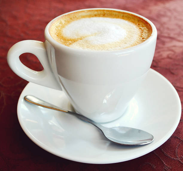 istock Cup of coffee with heart shaped foam 507333983