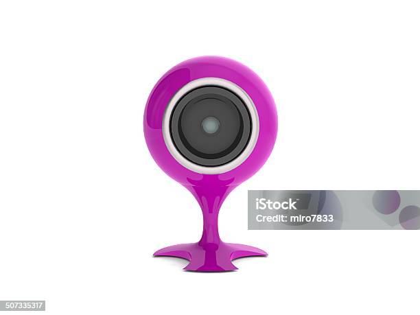 Web Camera On A White Background 3d Illustration Stock Photo - Download Image Now - Animal Body Part, Animal Eye, Business