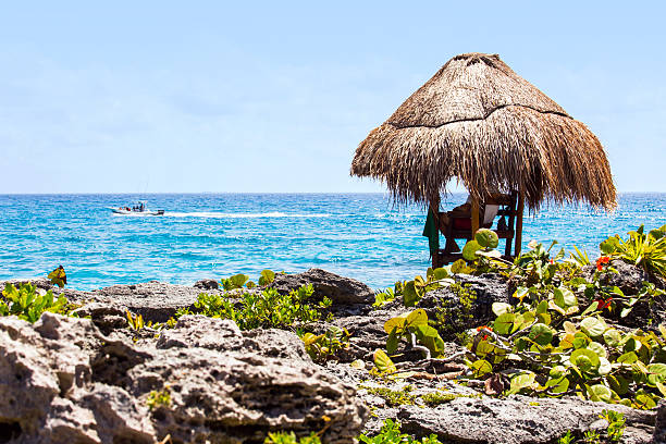 istock Lifeguard hut on Mexican coast 507335447