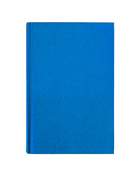 istock Bright  blue plain hardcover book front cover upright vertical 507361774