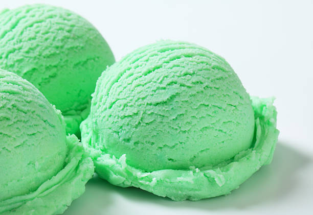 istock Scoops of green ice cream 507364426