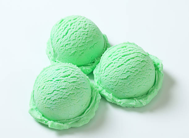 istock Scoops of green ice cream 507364450