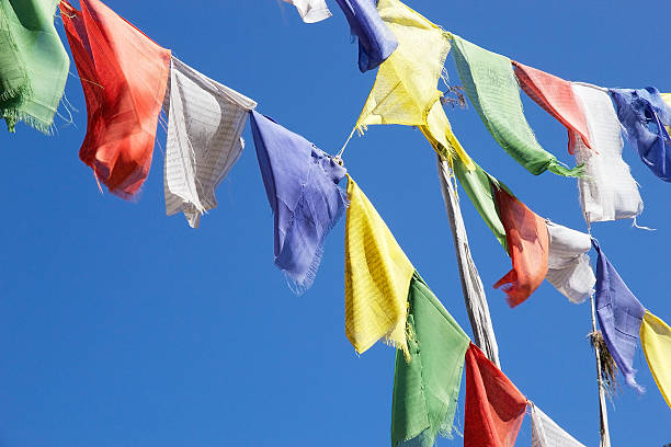 istock Prayer flags at the Yutong La Pass, Bhutan 507368586