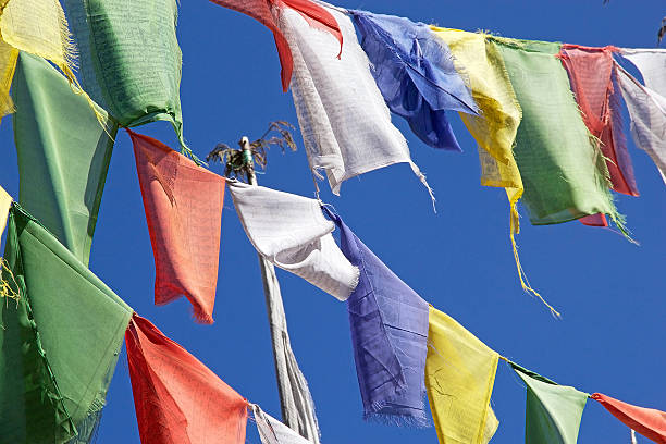 istock Prayer flags at the Yutong La Pass, Bhutan 507368630