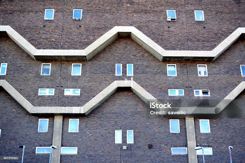 Architectural detail Facade of modern building in Brixton, London Brixton Stock Photo