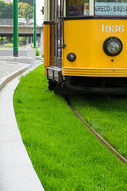 istock Milan tram on the tracks 507370945