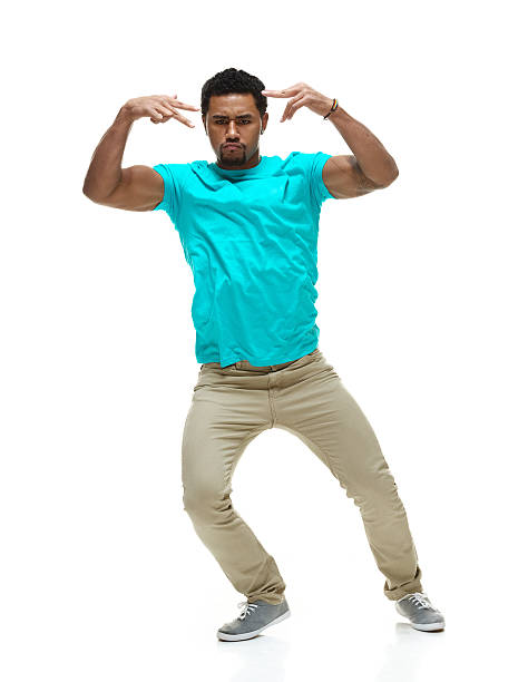 istock Teenager in casual clothes & dancing 507374843