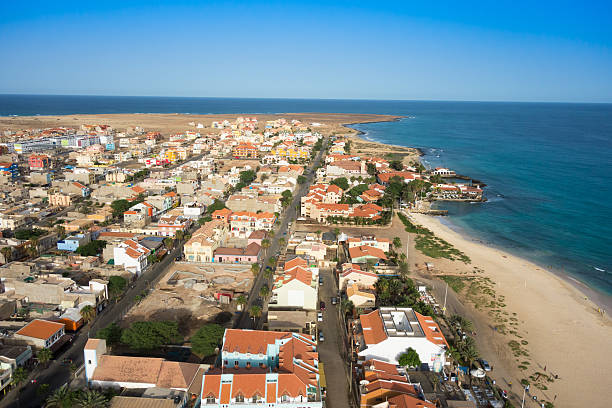 istock Aerial view of Santa Maria beach in Sal Cape Verde 507374908