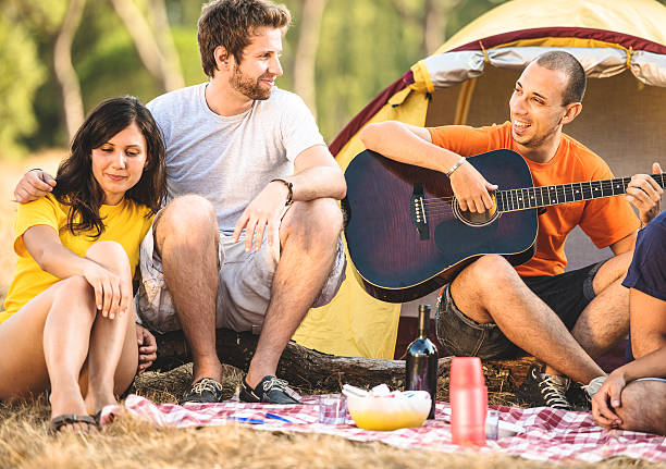 istock Friends storytelling at camping 507375271