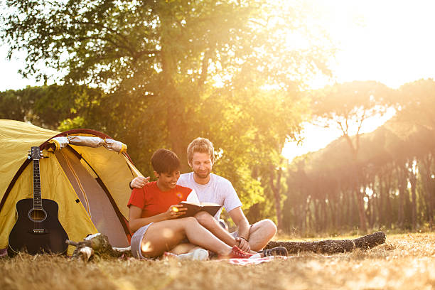 istock Friends  togetherness at camping 507375315