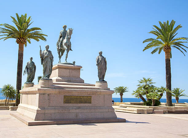 Bonaparte statue in Ajaccio
