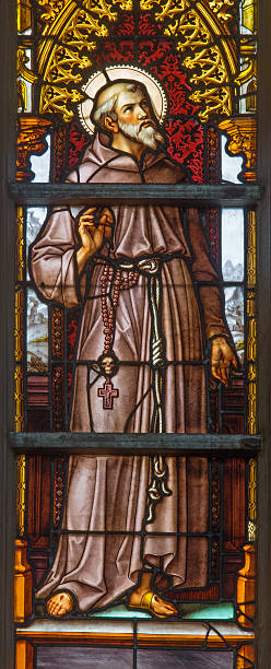 istock Brussels - Saint Francis of Assisi on windwopane 507377815
