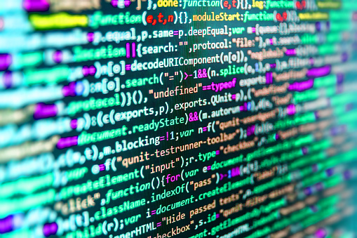 Computer Source Code Programmer Script Developer Stock Photo - Download ...