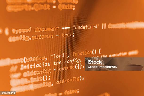 Computer Source Code Programmer Script Developer Stock Photo - Download ...