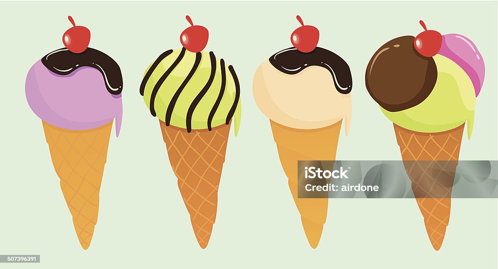 Mignon glaces - clipart vectoriel de Aliment libre de droits