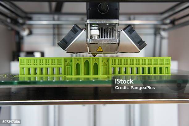 3d Printed Architectural Model Stock Photo - Download Image Now - 3D Printing, Architectural Model, Prototype
