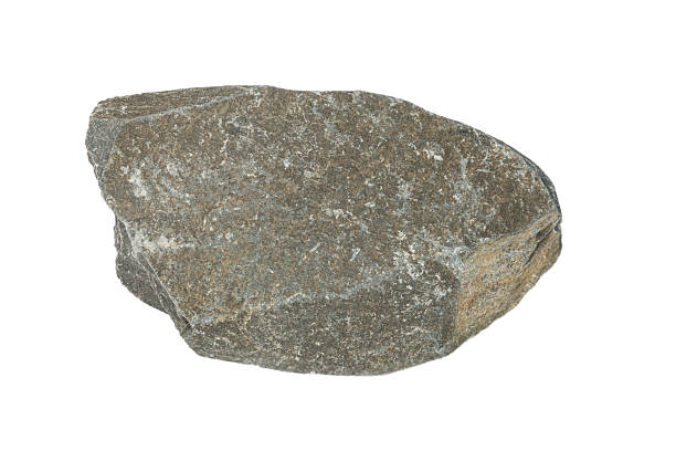 campione di ardesia nera roccia - foliated foto e immagini stock