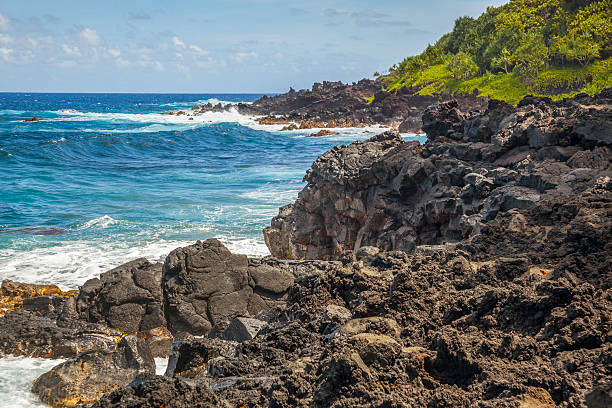 istock Hawaii's Scenic Volcanic Lava Rock  Shoreline 507397501