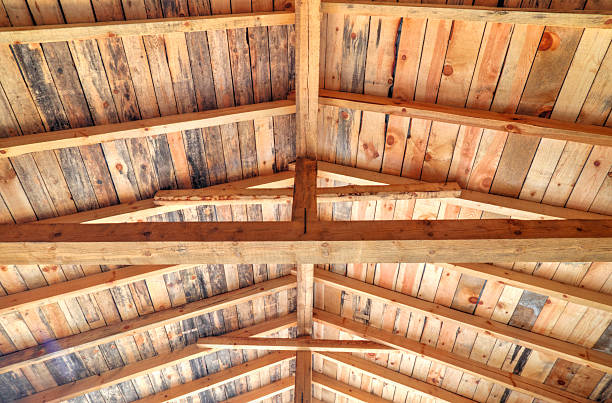 istock Wooden roof background 507398562
