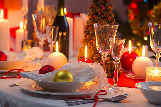 istock Traditionally set table for Christmas Eve 507399359
