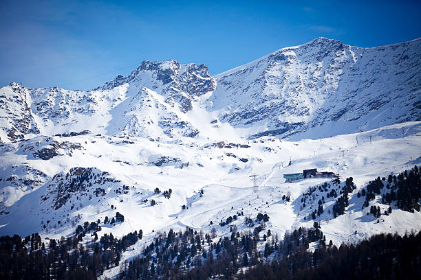 スノー山エンガディン,switzerland - engadine graubunden canton piz bernina corvatsch ストックフォトと画像