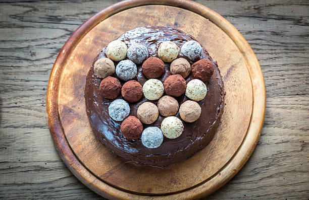 istock Sacher torte decorated with truffles 507400758