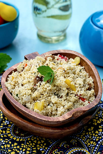 istock Arabian salad with couscous tabbouleh 507401035