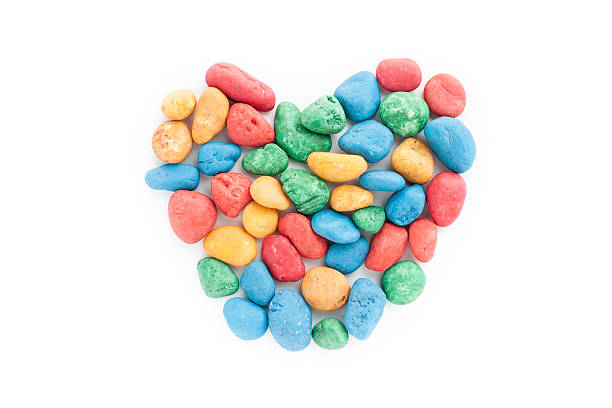 istock Colorful stones arranged in a heart shape 507401114
